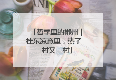 哲学里的郴州｜桂东凉意里，热了一村又一村
