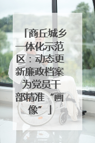 商丘城乡一体化示范区：动态更新廉政档案 为党员干部精准“画像”