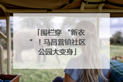 围栏穿 “新衣”！马昌营镇社区公园大变身