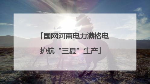 国网河南电力满格电护航“三夏”生产