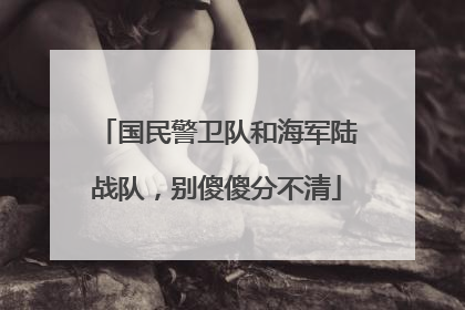 国民警卫队和海军陆战队，别傻傻分不清