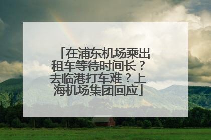 在浦东机场乘出租车等待时间长？去临港打车难？上海机场集团回应