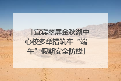 宜宾翠屏金秋湖中心校多举措筑牢“端午”假期安全防线