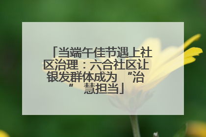当端午佳节遇上社区治理：六合社区让银发群体成为 “治” 慧担当