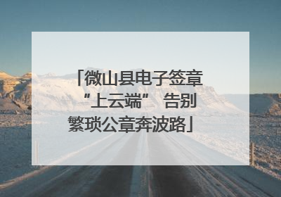 微山县电子签章“上云端” 告别繁琐公章奔波路