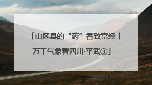 山区县的“药”香致富经丨万千气象看四川·平武③