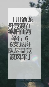 川渝龙舟竞渡在绵阳仙海举行 66支龙舟队尽显竞渡风采