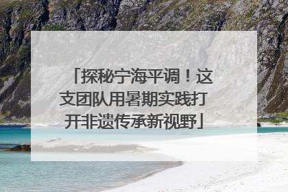 探秘宁海平调！这支团队用暑期实践打开非遗传承新视野