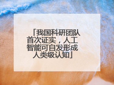 我国科研团队首次证实，人工智能可自发形成人类级认知