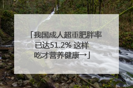 我国成人超重肥胖率已达51.2% 这样吃才营养健康→