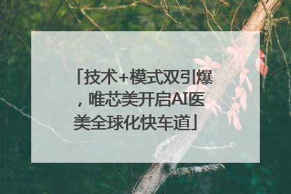 技术+模式双引爆，唯芯美开启AI医美全球化快车道