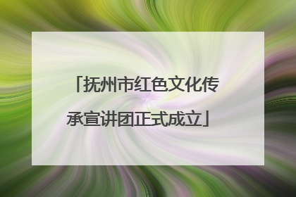 抚州市红色文化传承宣讲团正式成立