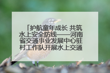 护航童年成长 共筑水上安全防线——河南省交通事业发展中心驻村工作队开展水上交通安全知识进校园活动
