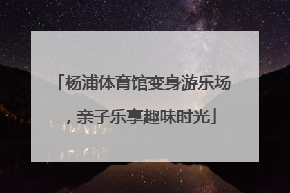 杨浦体育馆变身游乐场，亲子乐享趣味时光