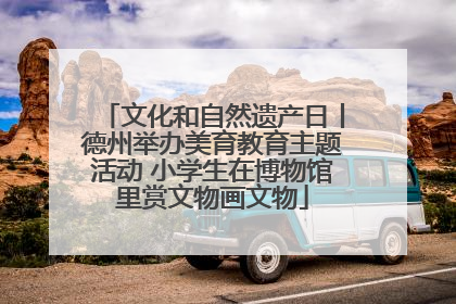 文化和自然遗产日丨德州举办美育教育主题活动 小学生在博物馆里赏文物画文物