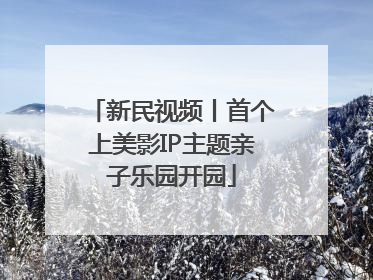 新民视频丨首个上美影IP主题亲子乐园开园
