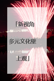 新视角 多元文化壁上观