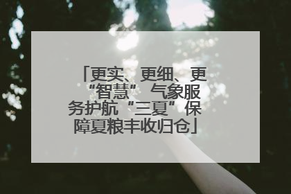 更实、更细、更“智慧” 气象服务护航“三夏”保障夏粮丰收归仓