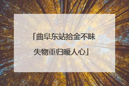 曲阜东站拾金不昧 失物重归暖人心