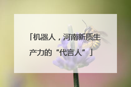 机器人，河南新质生产力的“代言人”