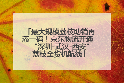 最大规模荔枝助销再添一码！京东物流开通“深圳-武汉-西安” 荔枝全货机航线