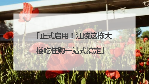 正式启用！江陵这栋大楼吃住购一站式搞定