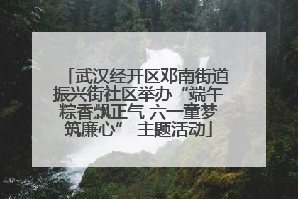武汉经开区邓南街道振兴街社区举办“端午粽香飘正气 六一童梦筑廉心” 主题活动