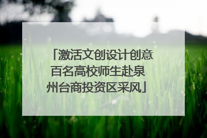 激活文创设计创意 百名高校师生赴泉州台商投资区采风