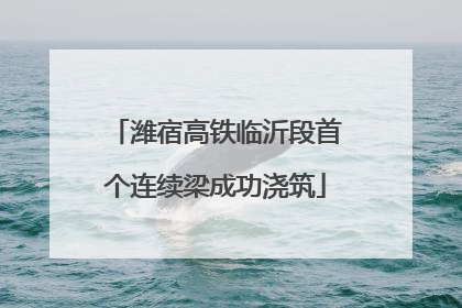 潍宿高铁临沂段首个连续梁成功浇筑