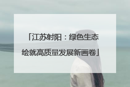 江苏射阳：绿色生态 绘就高质量发展新画卷