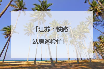江苏：铁路站房巡检忙