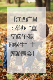 江西广昌：举办“童享端午·粽趣横生”主题游园会