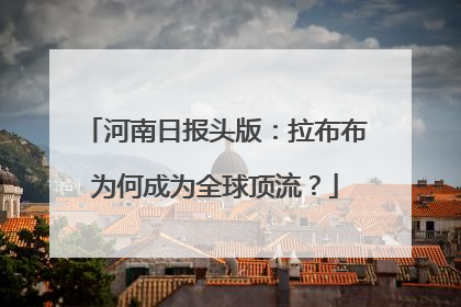 河南日报头版：拉布布为何成为全球顶流？