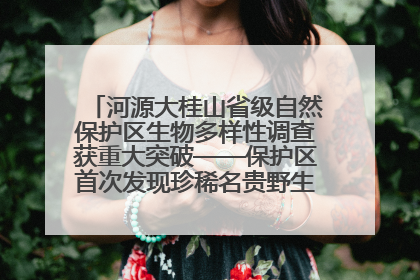 河源大桂山省级自然保护区生物多样性调查获重大突破——保护区首次发现珍稀名贵野生干巴菌与钝尾两头蛇