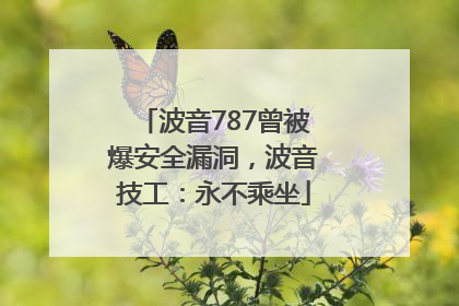 波音787曾被爆安全漏洞，波音技工：永不乘坐