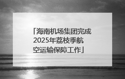海南机场集团完成2025年荔枝季航空运输保障工作