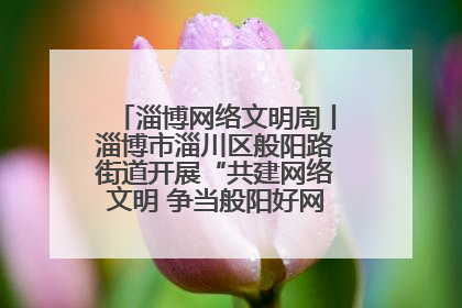 淄博网络文明周丨淄博市淄川区般阳路街道开展“共建网络文明 争当般阳好网民”主题宣讲活动
