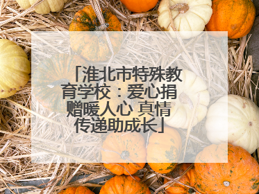 淮北市特殊教育学校：爱心捐赠暖人心 真情传递助成长