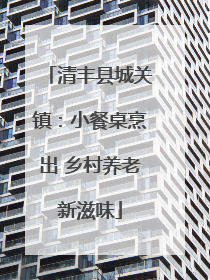 清丰县城关镇：小餐桌烹出 乡村养老新滋味