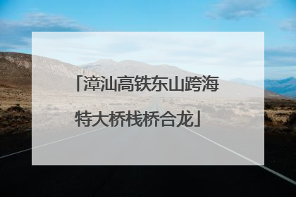 漳汕高铁东山跨海特大桥栈桥合龙