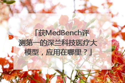 获MedBench评测第一的深兰科技医疗大模型，应用在哪里？