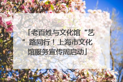 老百姓与文化馆“艺”路同行！上海市文化馆服务宣传周启动