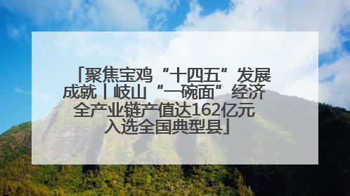聚焦宝鸡“十四五”发展成就丨岐山“一碗面”经济全产业链产值达162亿元 入选全国典型县