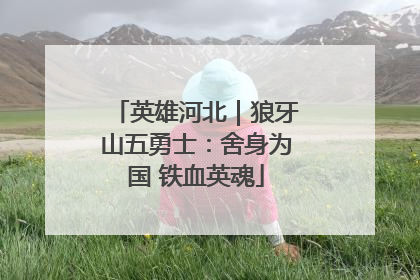 英雄河北｜狼牙山五勇士：舍身为国 铁血英魂
