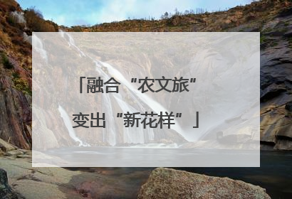融合“农文旅” 变出“新花样”