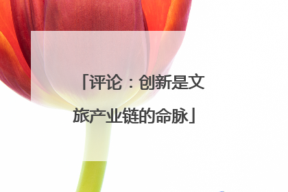 评论：创新是文旅产业链的命脉
