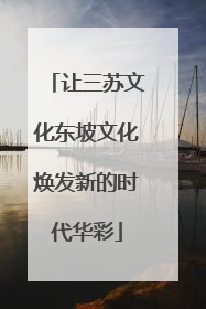 让三苏文化东坡文化焕发新的时代华彩
