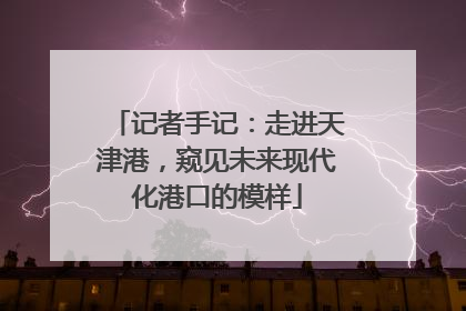 记者手记：走进天津港，窥见未来现代化港口的模样
