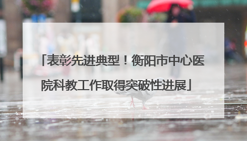 表彰先进典型！衡阳市中心医院科教工作取得突破性进展