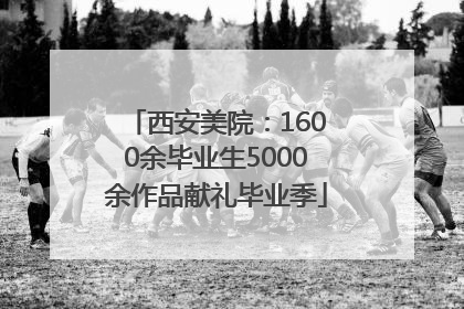 西安美院：1600余毕业生5000余作品献礼毕业季